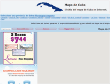 Tablet Screenshot of mapa-cuba.com